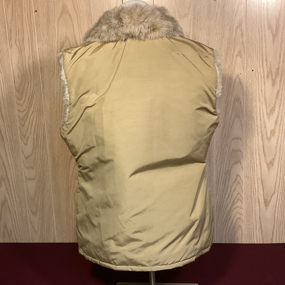 Vintage Woolrich Womens vest faux fur lined made in USA size Large - Picture 4 of 12